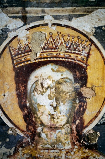Santo, fresco en la Iglesia de Agios Ioannis Prodromos de J.B. and Brown J. Rowbotham