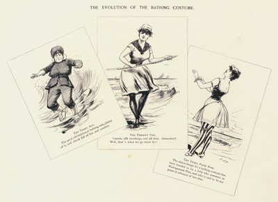 La Evolución del Traje de Baño (litografía) de C.J. Taylor