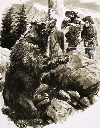 Un oso pardo americano abatido por tramperos de C.L. Doughty