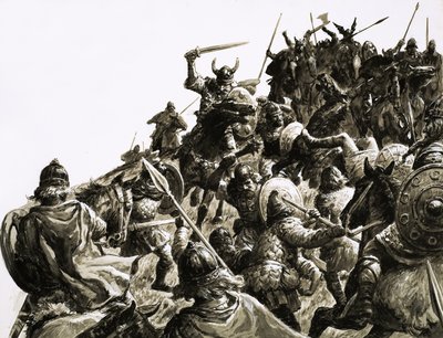 Los vikingos daneses atacan a las fuerzas británicas del rey Alfredo de C.L. Doughty