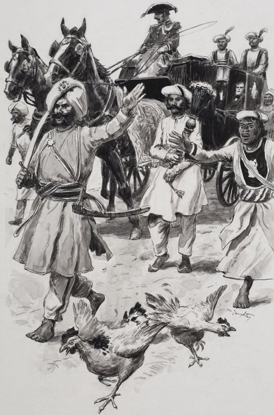 Compañía de las Indias Orientales (gouache sobre papel) de C.L. Doughty