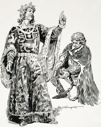 Eduardo III apresó a Roger Mortimer y lo llevó encadenado a Londres. de C.L. Doughty