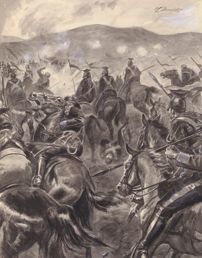 The Charge Of The Light Brigade (gouache sobre papel) de C.L. Doughty