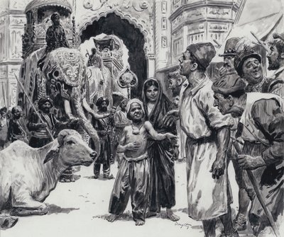 El desfile (gouache sobre papel) de C.L. Doughty