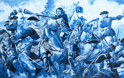 El dios Sol impío, de "La historia de Francia" (gouache sobre papel) de C.L. Doughty