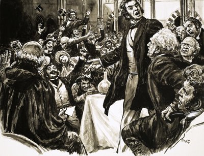 Thomas Huxley en el estrado de C.L. Doughty