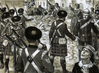 Regimiento Highlander no identificado de C.L. Doughty