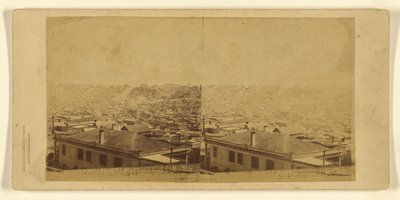 Vista panorámica de San Francisco - No. 8. Tomada desde la esquina de las calles Sacramento y Taylor. de C.L. Weed