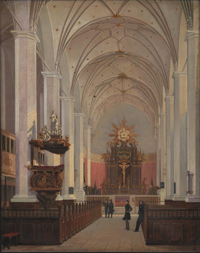 El interior de la Iglesia de la Trinidad de C.O. Zeuthen