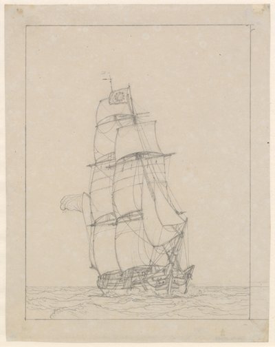 Un bergantín de Christoffer Wilhelm Eckersberg