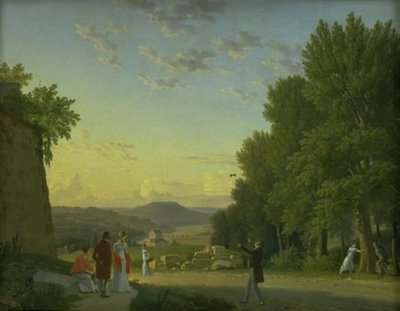 Una vista desde el Castillo de Meudon de Christoffer Wilhelm Eckersberg