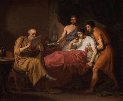 Alejandro Magno en su lecho de enfermo de Christoffer Wilhelm Eckersberg