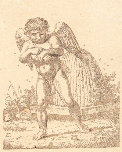 Amor mordido por una abeja de Christoffer Wilhelm Eckersberg
