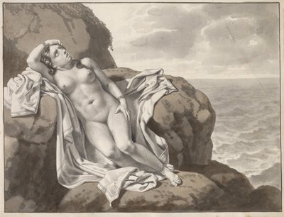 Andrómeda encadenada a una roca de Christoffer Wilhelm Eckersberg