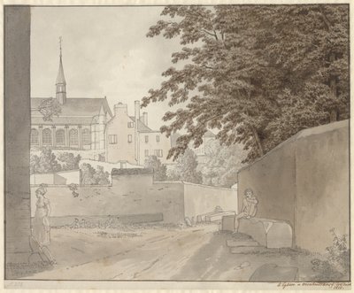 En la iglesia de Saint-Martin en Montmorency, al norte de París, 10 de julio de 1812 de Christoffer Wilhelm Eckersberg