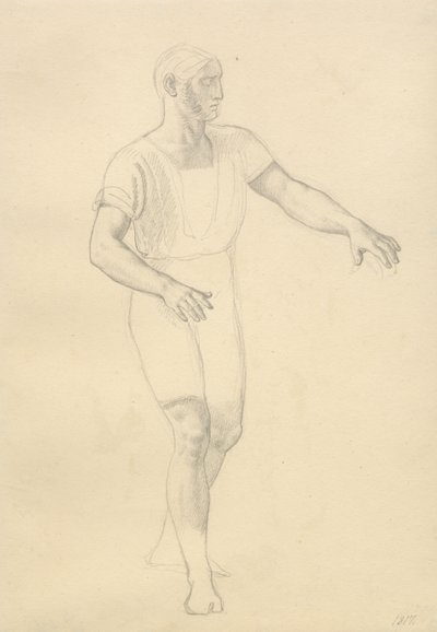 La muerte de Balder - estudio para Hödur de Christoffer Wilhelm Eckersberg