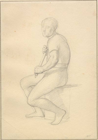 La muerte de Balder - estudio para Thor de Christoffer Wilhelm Eckersberg