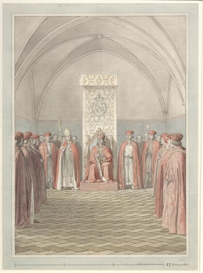 Fundación de la Orden del Elefante de Christoffer Wilhelm Eckersberg