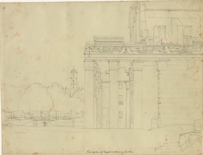 Una parte de la Vía Sacra, en el Foro Romano con el templo de Antonio y Faustina y vista hacia el Capitolio, Roma de Christoffer Wilhelm Eckersberg
