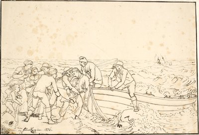 Los pescadores de Hornbæk de Christoffer Wilhelm Eckersberg