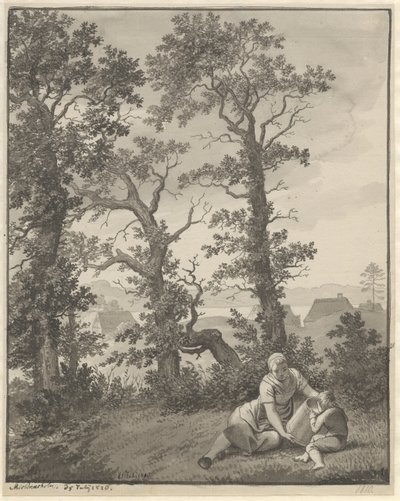 Desde la región alrededor de Skjoldnæsholm de Christoffer Wilhelm Eckersberg