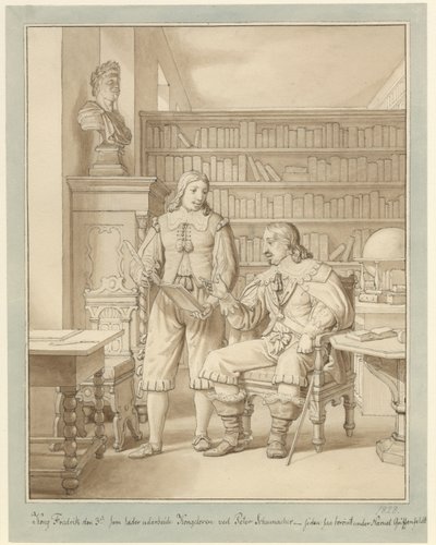 Federico III ordena la elaboración de la Ley Real por Peder Schumacher de Christoffer Wilhelm Eckersberg