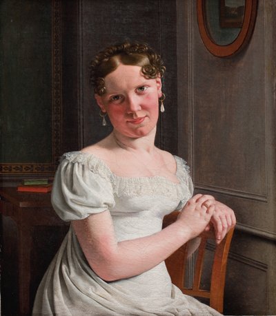 Julie Eckersberg, de soltera Juel, la segunda esposa del artista de Christoffer Wilhelm Eckersberg