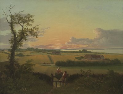 Paisaje con un estilo. La isla de Møn de Christoffer Wilhelm Eckersberg