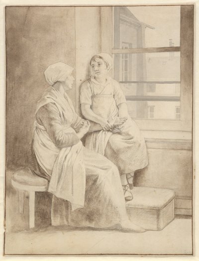Madre e hija. La anfitriona de Eckersberg en París de Christoffer Wilhelm Eckersberg