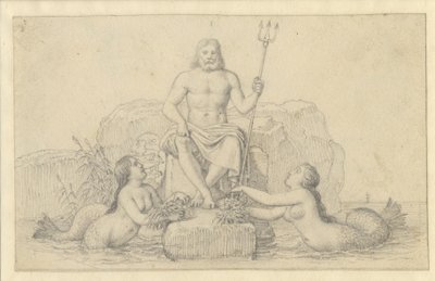 Neptuno y dos nereidas de Christoffer Wilhelm Eckersberg