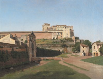 Porta Angelica y parte del Vaticano de Christoffer Wilhelm Eckersberg