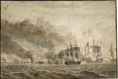 La batalla de Reden de Christoffer Wilhelm Eckersberg