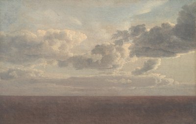 Estudio de nubes sobre el mar de Christoffer Wilhelm Eckersberg
