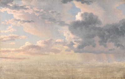 Estudio de nubes sobre el estrecho de Christoffer Wilhelm Eckersberg