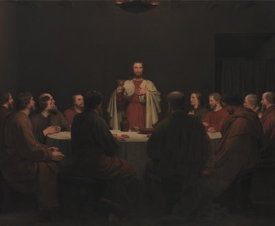 La última cena. Retablo de Christoffer Wilhelm Eckersberg