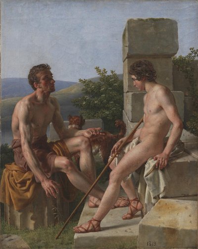 Dos pastores de Christoffer Wilhelm Eckersberg