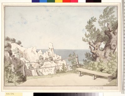 Vista desde Møns Klint en Sommerspiret de Christoffer Wilhelm Eckersberg