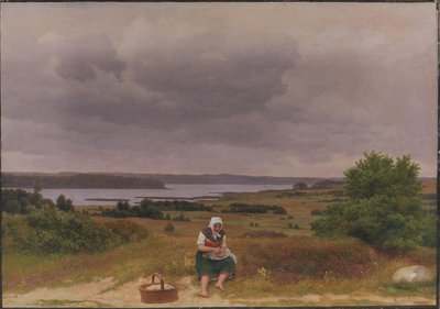 Vista del Lago Fure cerca de Rudersdal, Norte de Selandia de Christoffer Wilhelm Eckersberg