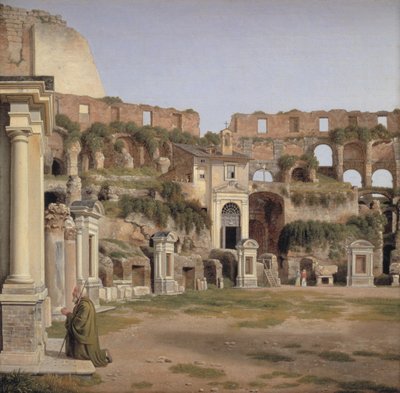 Vista del interior del Coliseo de Christoffer Wilhelm Eckersberg