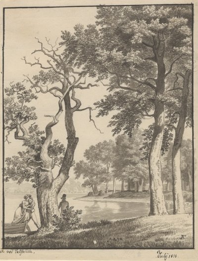 La isla cerca de Valsøelille, julio 1810 de Christoffer Wilhelm Eckersberg