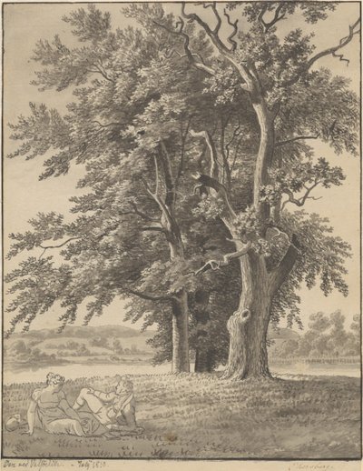 La isla cerca de Valsølille de Christoffer Wilhelm Eckersberg