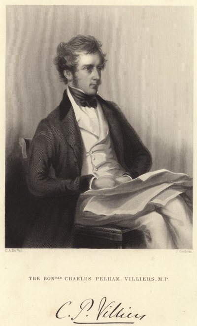 El Honorable Charles Pelham Villiers, M P de C. A. du Val and Co.