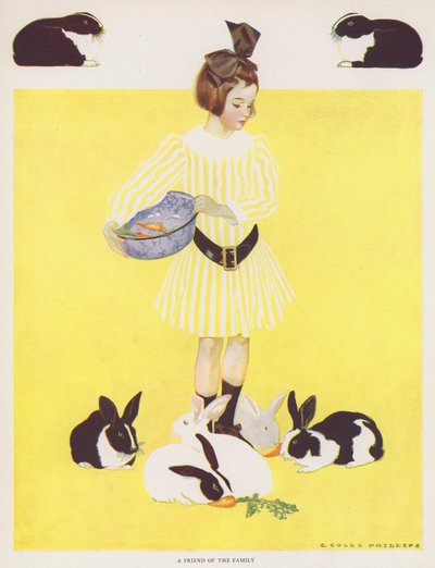 Chica de Coles Phillips, una amiga de la familia de C. Coles Phillips