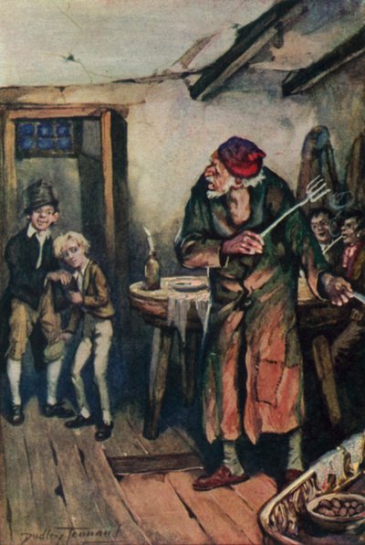 Ilustración para Oliver Twist de Charles Dickens (litografía en color) de C. Dudley (after) Tennant
