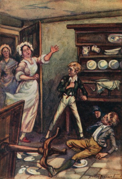 Ilustración para Oliver Twist de Charles Dickens (litografía en color) de C. Dudley (after) Tennant