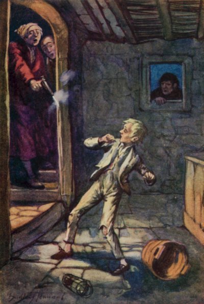 Ilustración para Oliver Twist de Charles Dickens (litografía en color) de C. Dudley (after) Tennant