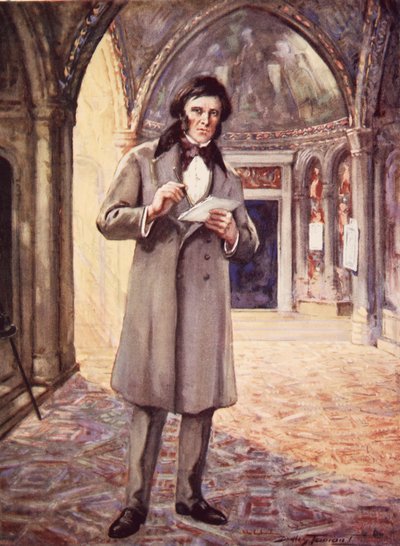 John Ruskin en Venecia (litografía en color) de C. Dudley Tennant