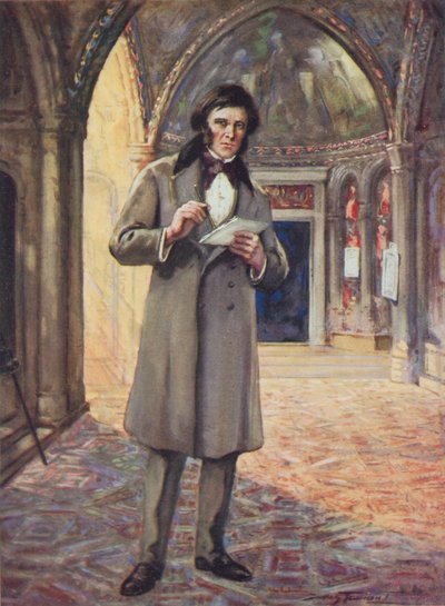 John Ruskin en Venecia (litografía en color) de C. Dudley Tennant