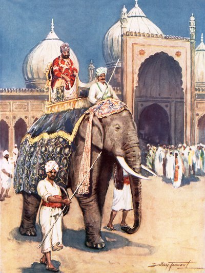 La radiante belleza de la encantadora mezquita de las perlas (litografía en color) de C. Dudley Tennant