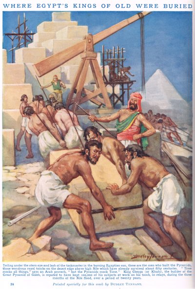 Dónde fueron enterrados los antiguos reyes de Egipto, ilustración de "Newnes
